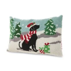 Glitzhome® Hooked Christmas Dog Pillow -Northlight Sale Store D652353S 5