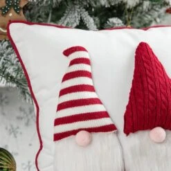 Glitzhome® 3D Heavy Knitted Gnome Pillow -Northlight Sale Store D652357S 3