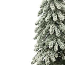 3ft. Pre-Lit Lightly Flocked Artificial Alpine Christmas Tree, Warm White LED Lights -Northlight Sale Store D655063S 2
