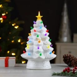 12" White Nostalgic Christmas Tree -Northlight Sale Store D657841S 2