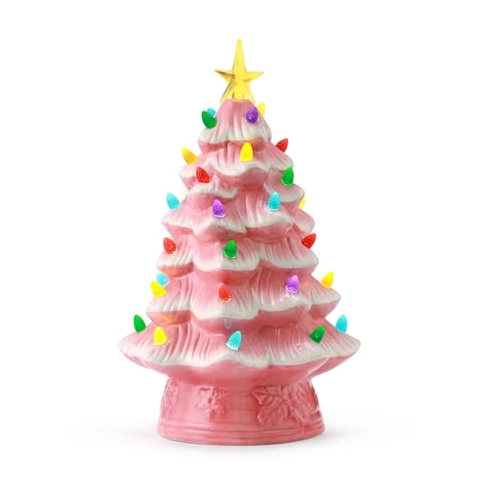 12" Pink Nostalgic Christmas Tree 1 12" Pink Nostalgic Christmas Tree