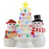 9.25" Mr. & Mrs. Snowman Nostalgic Tree