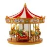 12" Lighted Very Merry Carousel