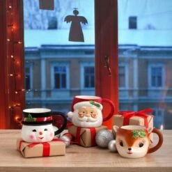 16oz. Reindeer Mug -Northlight Sale Store D657891S 3