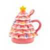 Pink Lidded Nostalgic Tree Mug With Spoon