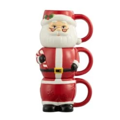 12oz. Santa Stacking Mug Set