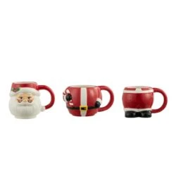 12oz. Santa Stacking Mug Set -Northlight Sale Store D657896S 2