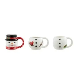 12oz. Snowman Stacking Mug Set -Northlight Sale Store D657897S 2