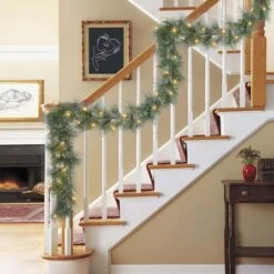 9ft. Pre-Lit LED Glittery Garland -Northlight Sale Store D659571S 3