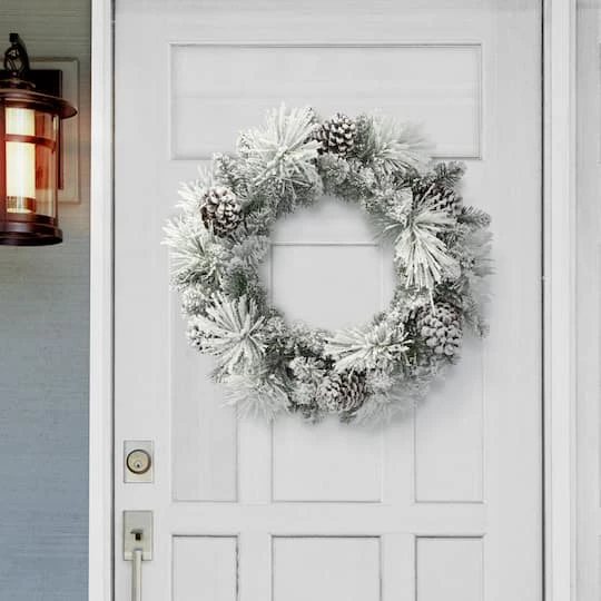 24" Berkshire Spruce Wreath 4 24" Berkshire Spruce Wreath - Image 4