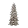 6.5ft. Pre-Lit Flocked Royal Majestic Douglas Fir Artificial Christmas Tree, Clear Lights