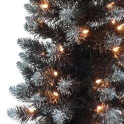 3ft. Pre-Lit Black Pine Artificial Christmas Tree, Clear Incandescent Lights 6 3ft. Pre-Lit Black Pine Artificial Christmas Tree, Clear Incandescent Lights -Northlight Sale Store D659688S 2