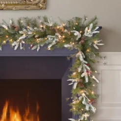 6ft. Pre-Lit Decorated Artificial Christmas Swag, Clear Incandescent Lights -Northlight Sale Store D659696S 3