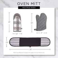 DII® Christmas Plaid Oven Mitt & Potholder Set -Northlight Sale Store D660557S 2