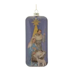 Melrose 6ct. 8" Nativity Glass Ornament 5 Melrose 6ct. 8" Nativity Glass Ornament -Northlight Sale Store D660742S 2