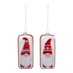 Melrose 12ct. 6" Gnome Glass Ornaments