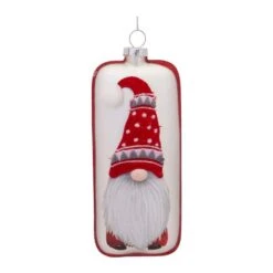 Melrose 12ct. 6" Gnome Glass Ornaments -Northlight Sale Store D660802S 2