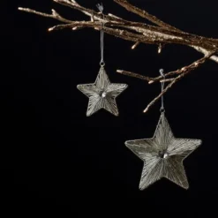 Melrose Iron & Glass Star Ornament Set 9 Melrose Iron & Glass Star Ornament Set -Northlight Sale Store D660824S 4