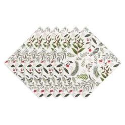 DII® Holiday Sprigs Printed Napkin Set, 6ct.