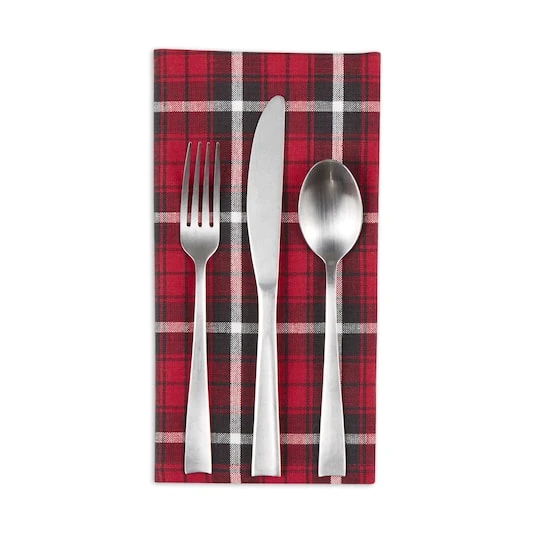 DII® Glad Tidings Plaid Napkin Set, 6ct. 4 DII® Glad Tidings Plaid Napkin Set, 6ct. - Image 4