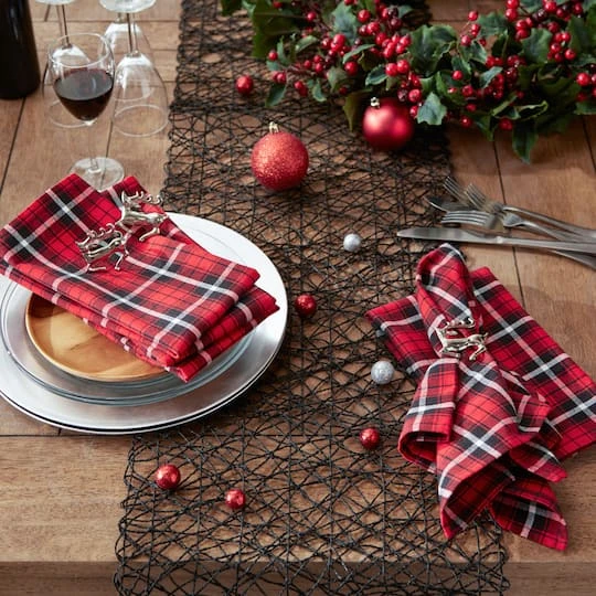 DII® Glad Tidings Plaid Napkin Set, 6ct. 5 DII® Glad Tidings Plaid Napkin Set, 6ct. - Image 5