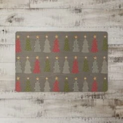 Gray Tree Pattern Floor Mat 5 Gray Tree Pattern Floor Mat -Northlight Sale Store D662407S 2