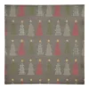 Gray Tree Pattern Cotton Twill Napkin