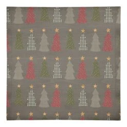 Gray Tree Pattern Cotton Twill Napkin