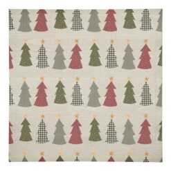 Cream Tree Pattern Cotton Twill Napkin