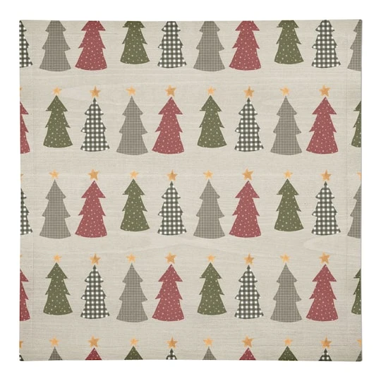 Cream Tree Pattern Cotton Twill Napkin 1 Cream Tree Pattern Cotton Twill Napkin