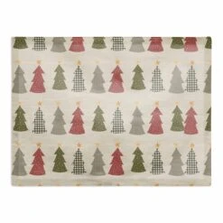 Cream Tree Pattern Cotton Twill Placemat