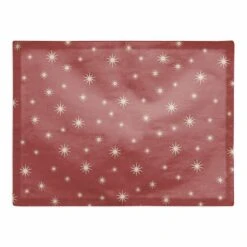 Red Twinkle Cotton Twill Placemat