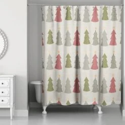 Cream Tree Pattern Shower Curtain -Northlight Sale Store D662552S 2