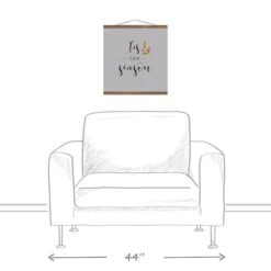Gray Tis The Season Hanging Canvas In Teak Frame 7 Gray Tis The Season Hanging Canvas In Teak Frame -Northlight Sale Store D662565S 3