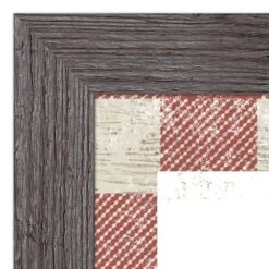 Red Buffalo Check Holiday Phrases Print In Western Gray Frame -Northlight Sale Store D662568S 3