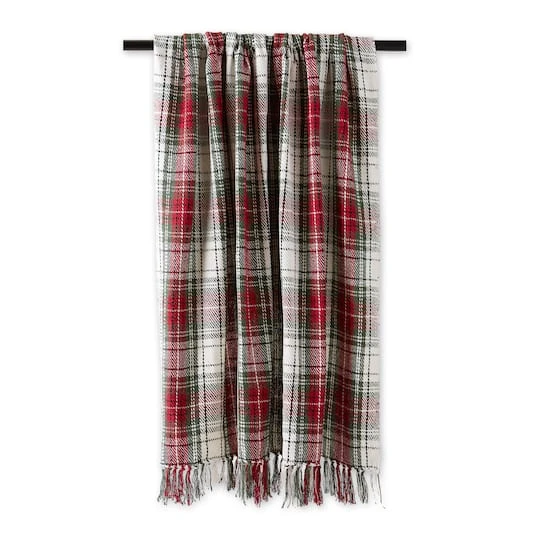 DII® Christmas Plaid Recycled Cotton Throw 3 DII® Christmas Plaid Recycled Cotton Throw - Image 3