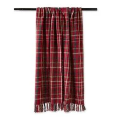 DII® Tartan Holly Plaid Recycled Cotton Throw 8 DII® Tartan Holly Plaid Recycled Cotton Throw -Northlight Sale Store D663091S 2