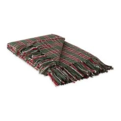 DII® O Christmas Tree Plaid Recycled Cotton Throw -Northlight Sale Store D663092S 1 1