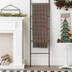 DII® O Christmas Tree Plaid Recycled Cotton Throw -Northlight Sale Store D663092S 4