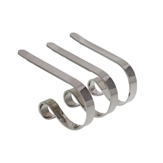 Original MantleClip® Silver Stocking Holders, 3ct. 2 Original MantleClip® Silver Stocking Holders, 3ct. - Image 2