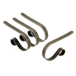 Original MantleClip® Weathered Antique Brass Stocking Holders, 4ct.