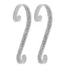 Haute Decor Stocking Scrolls® Whitewashed Holly Stocking Holders, 2ct.