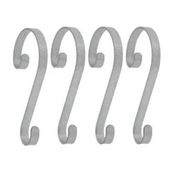 Haute Decor Stocking Scrolls® Galvanized Stocking Holders, 4ct.