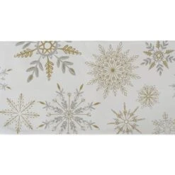 DII® 108" Snowflake Sparkle Printed Table Runner 8 DII® 108" Snowflake Sparkle Printed Table Runner -Northlight Sale Store D666486S 2
