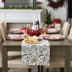 DII® 72" Holiday Sprigs Printed Table Runner -Northlight Sale Store D666769S 3