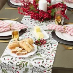 DII® 72" Holiday Sprigs Printed Table Runner -Northlight Sale Store D666769S 5
