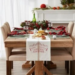 DII® 72" Merry Christmas Printed Table Runner 9 DII® 72" Merry Christmas Printed Table Runner -Northlight Sale Store D666771S 3