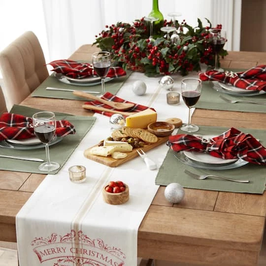 DII® 72" Merry Christmas Printed Table Runner 6 DII® 72" Merry Christmas Printed Table Runner - Image 6