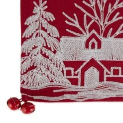 DII® 108" Santa's Sleigh Embroidered Table Runner -Northlight Sale Store D666774S 3