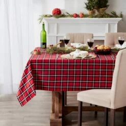 DII® 52" Glad Tidings Plaid Tablecloth -Northlight Sale Store D666783S 3